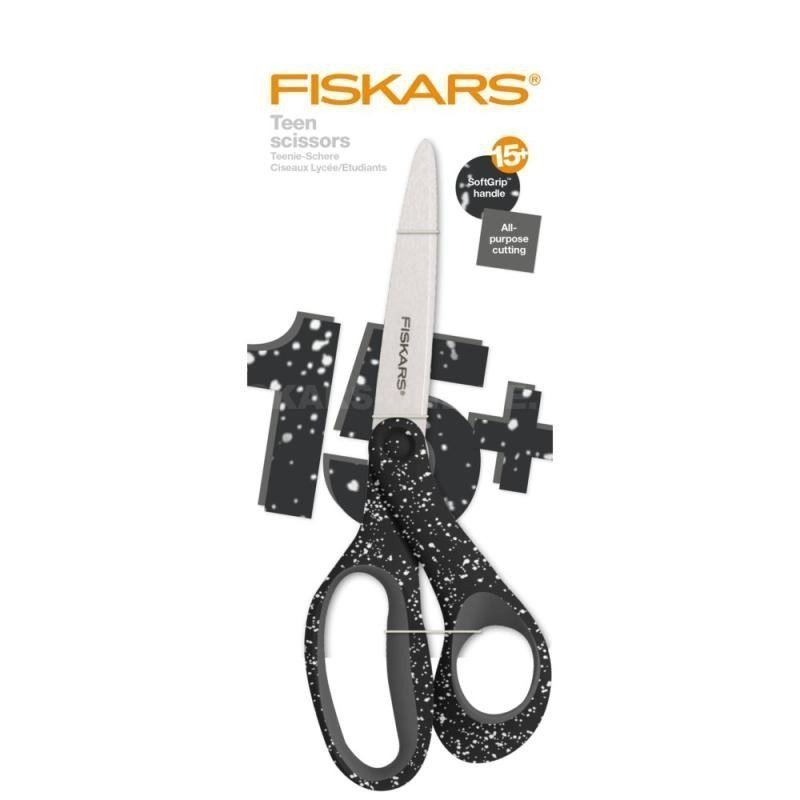 Fiskars Nůžky pro teenagery 20 cm kropenatá černá