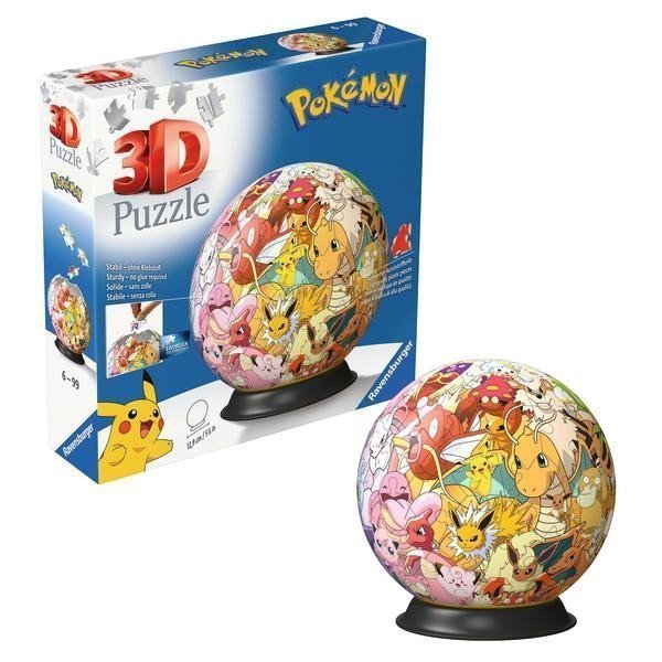 3D Puzzle-Ball Pokémon Kanto 72 dílků