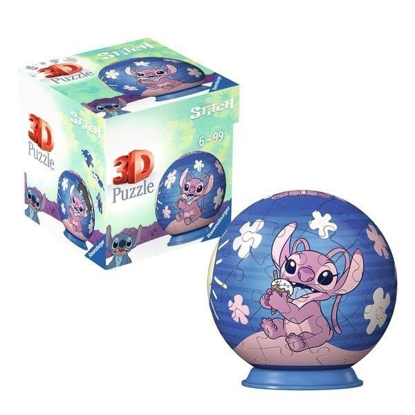 3D Puzzle-Ball Disney Stitch - Angel 54 dílků