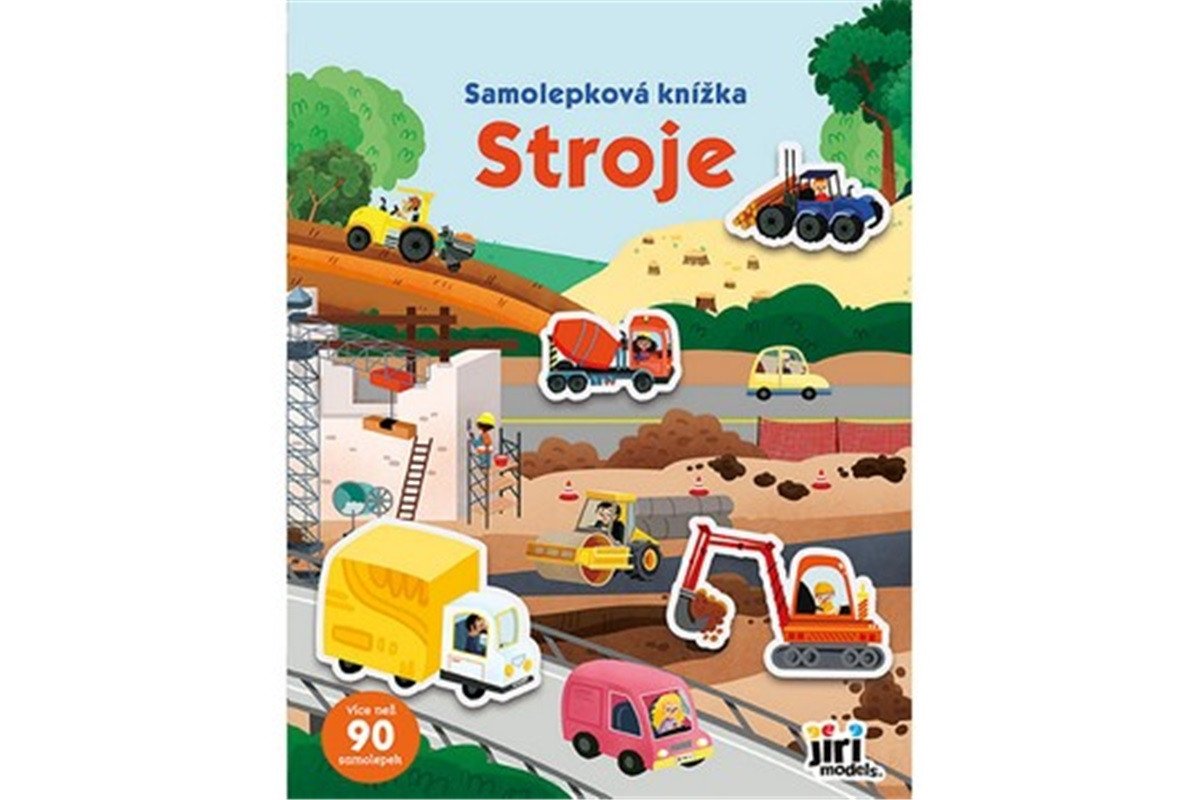 Samolepková knížka Stroje