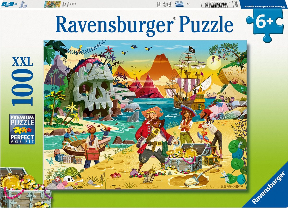 Puzzle Dobrodružství pirátů 100 dílků