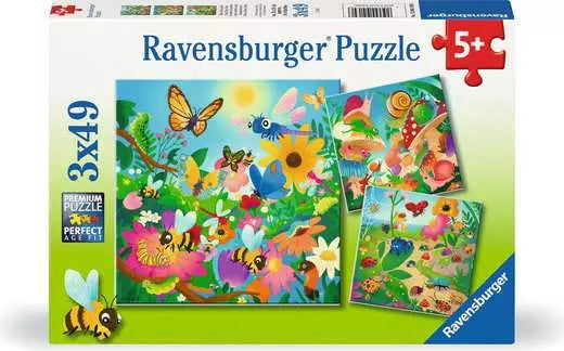 Puzzle Hmyzí kamarádi 3x49 dílků