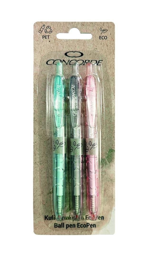 Kuličkové pero CONCORDE EcoPen 05mm - 3ks