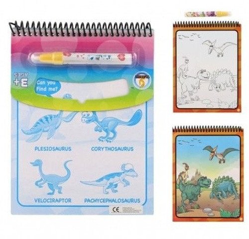 Kouzelné malování vodou Dinosauřiblok s tužkou
