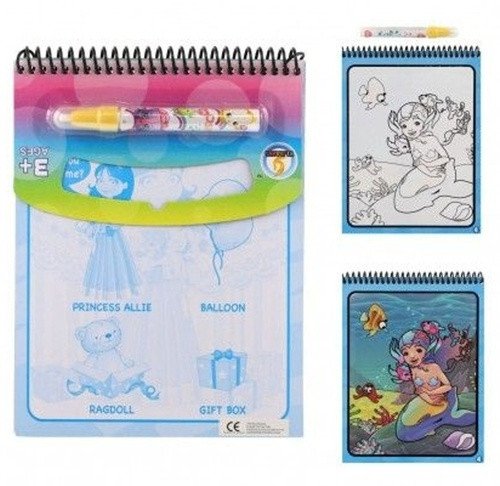 Kouzelné malování vodou Princeznyblok s tužkou