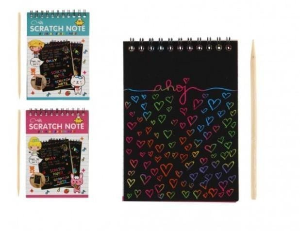 Vyškrabovací notes barevný10 listů