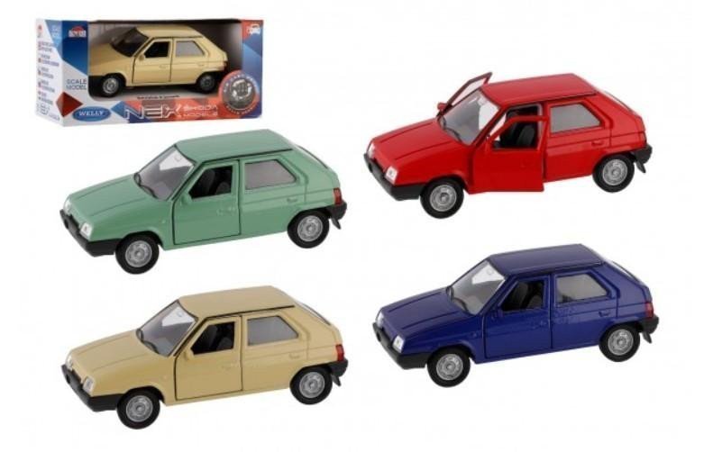 Auto Welly Škoda Favorit na volný chod - mix barev