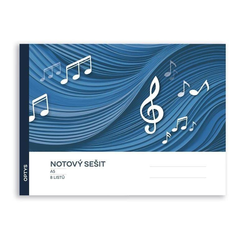 Školní sešit notový 8 listů