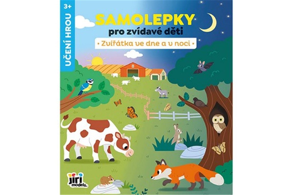 Samolepky pro zvídavé děti Zvířata ve dne a v noci