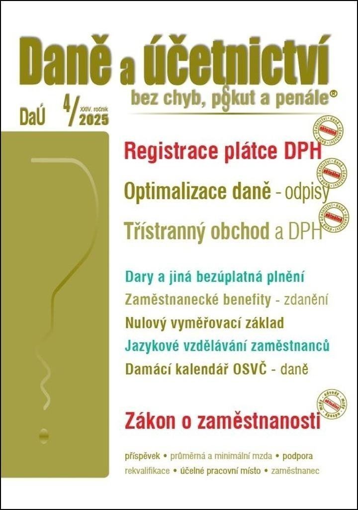 DaÚ 42025 Daně a účetnictví bez chyb pokut a penále