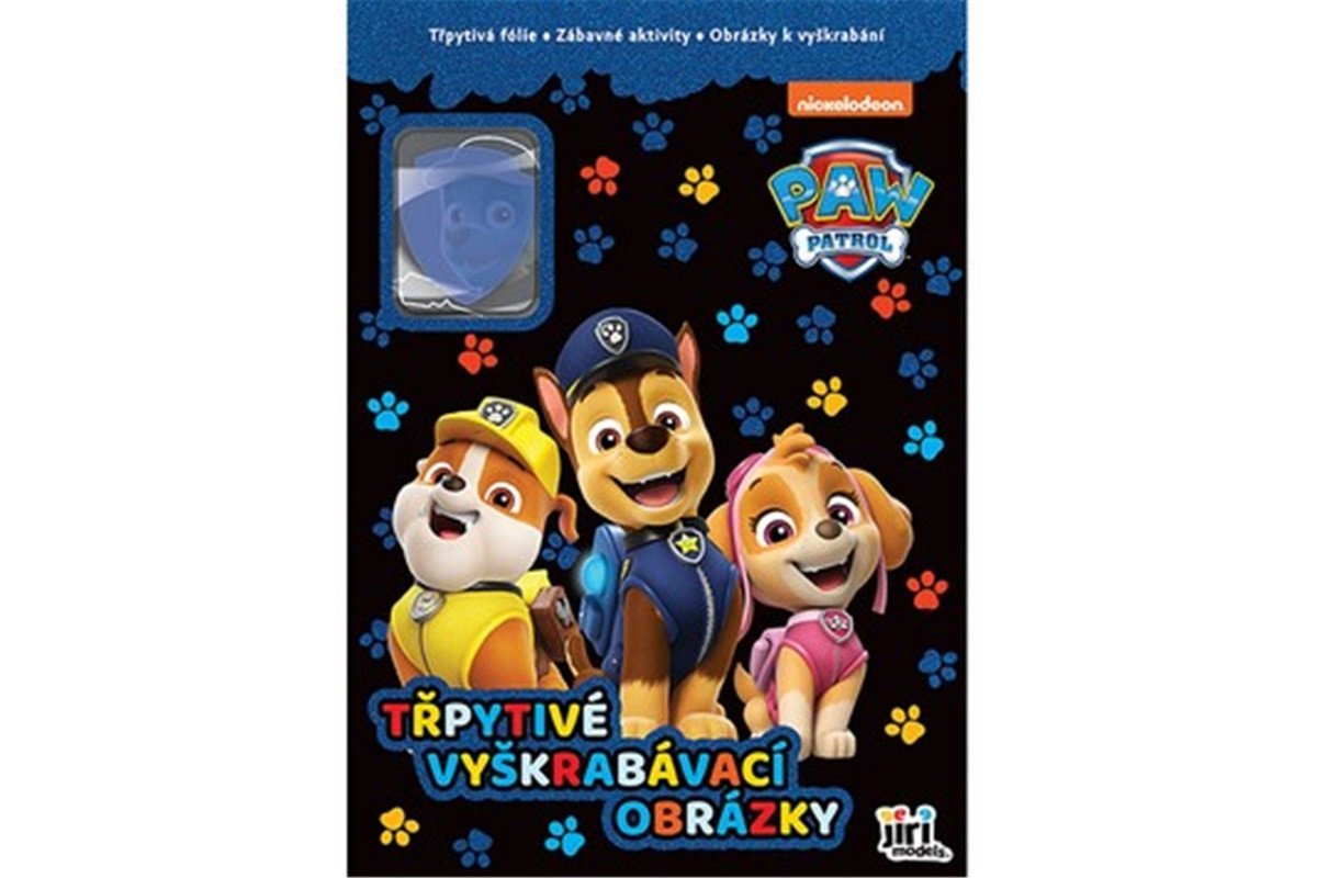 Třpytivé vyškrabávací obrázky Tlapková patrola