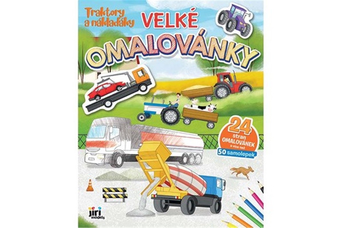 Traktory a náklaďáky - Velké omalovánky