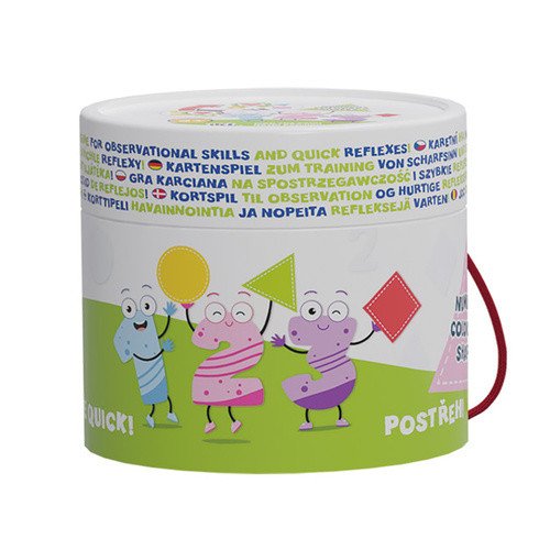 Postřeh Čísla barvy tvary - Karetní hra