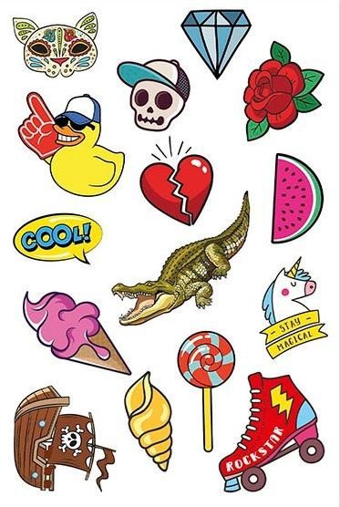 JOVI dětské tetovačky 15ks - Srdce