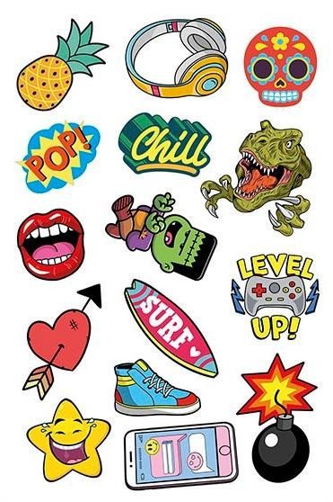 JOVI dětské tetovačky 15ks - Surf