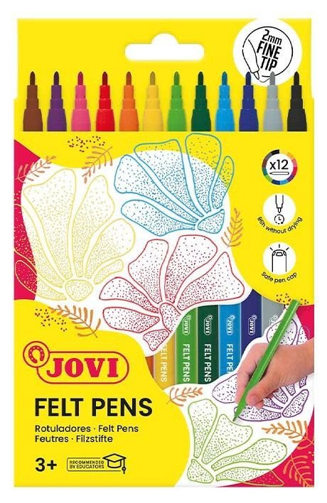 JOVI fixy jemný hrot - 12ks