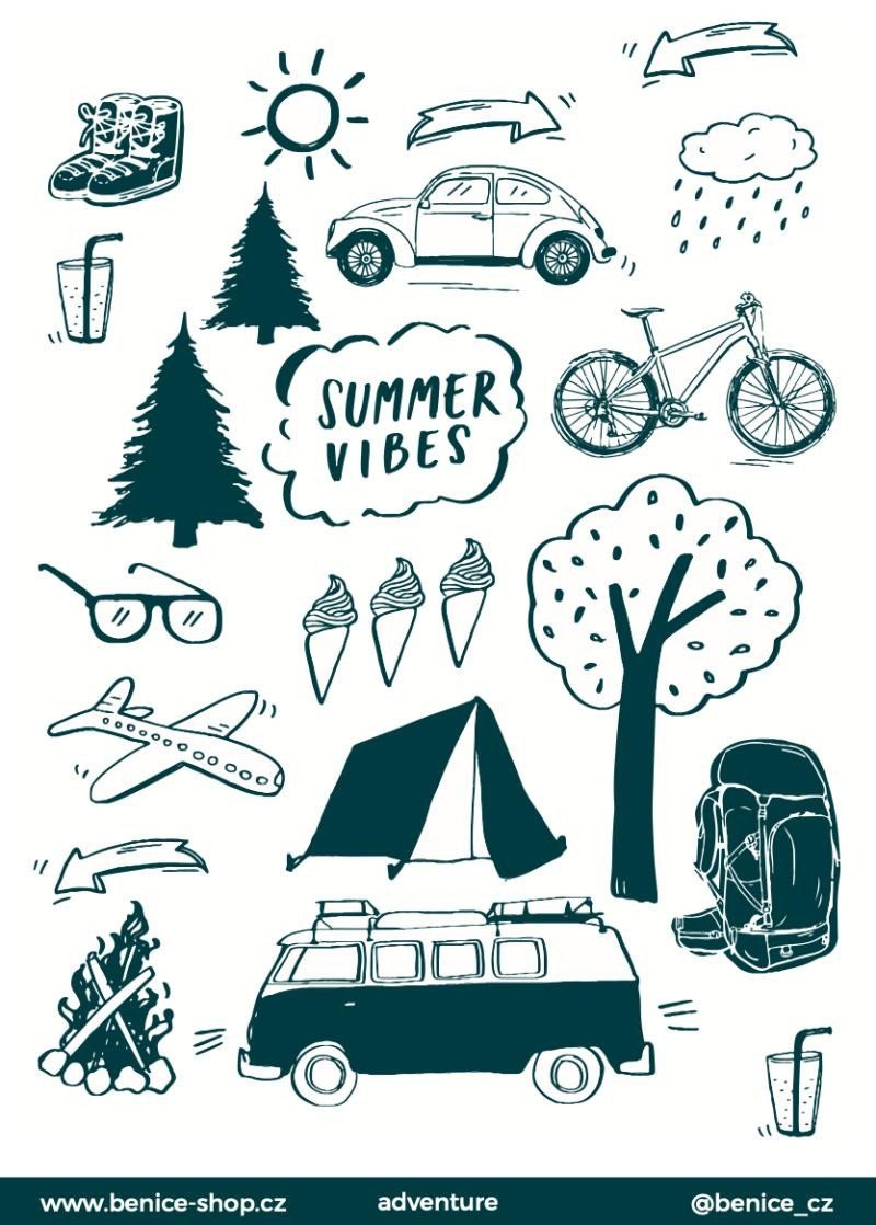 Be Nice Samolepky k fotoalbu Adventure