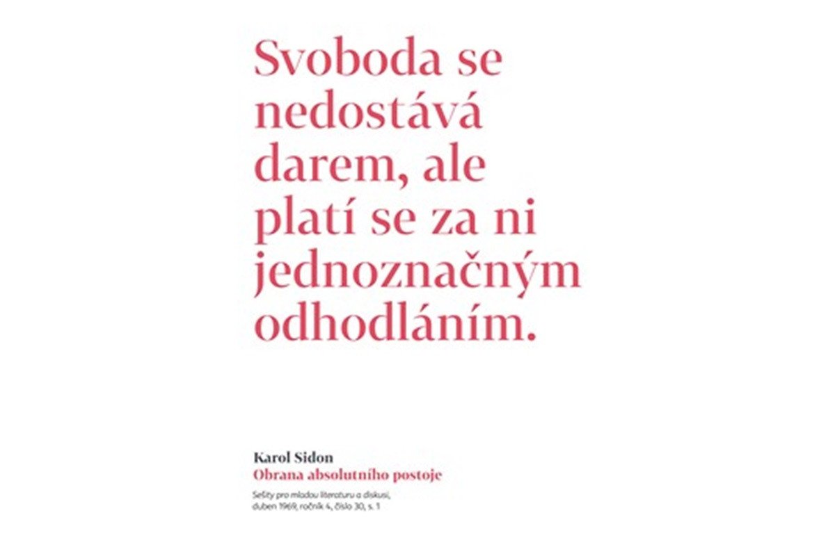 Obrana absolutního postoje - Publicistické a jiné texty z šedesátých let – Sidon Karol