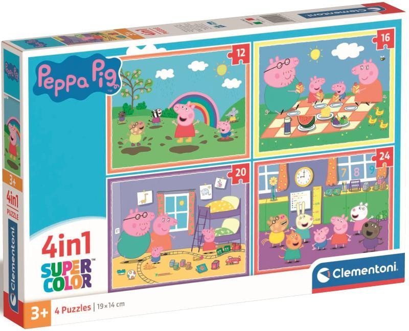 Puzzle Prasátko Peppa 4v1