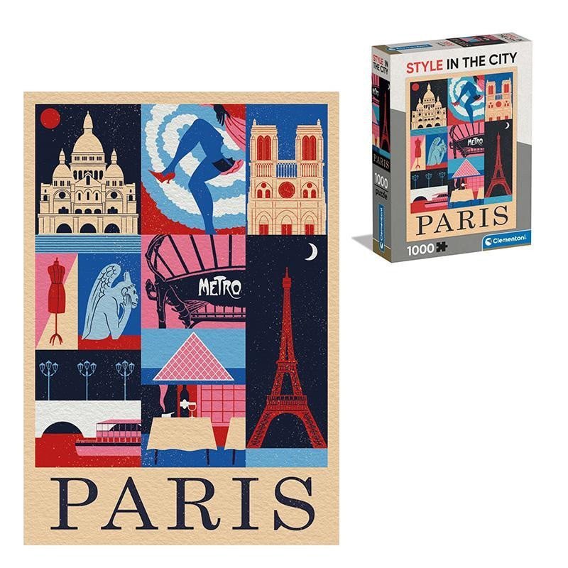 Puzzle Style in the City Paříž 1000 dílků