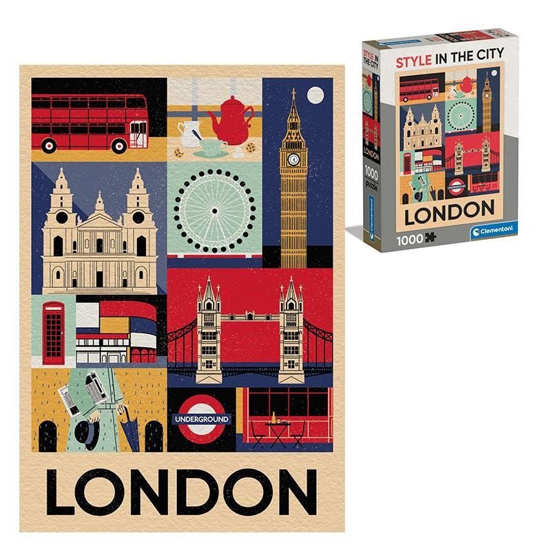 Puzzle Style in the City Londýn 1000 dílků