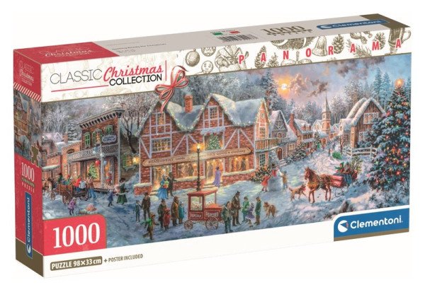 Puzzle Panorama: Přípravy na Vánoce 1000 dílků