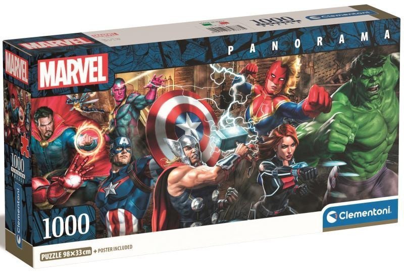 Puzzle Panorama Marvel 1000 dílků