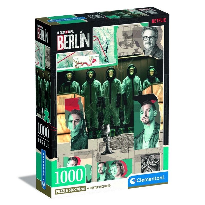 Puzzle La Casa de Papel Berlin - Jdeme do akce 1000 dílků