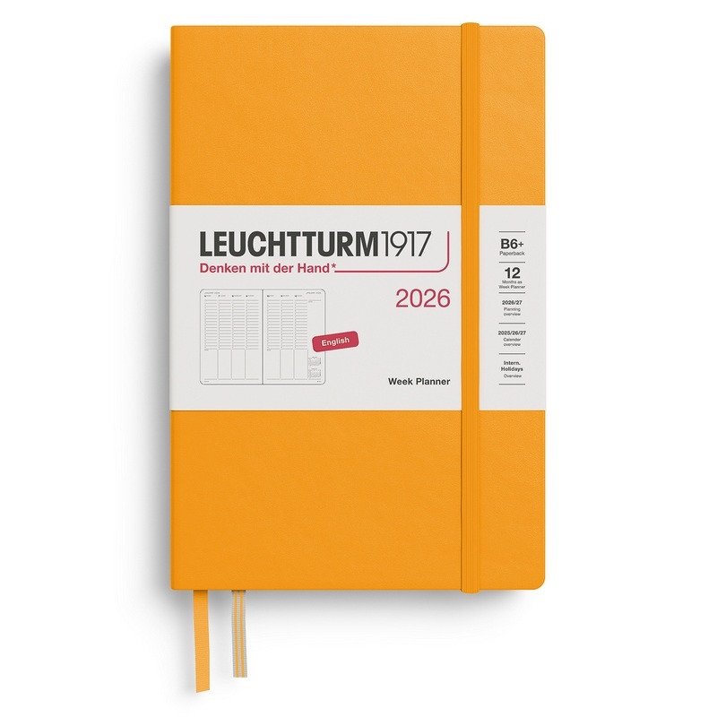 Week Planner 2026 Paperback B6 Rising Sun