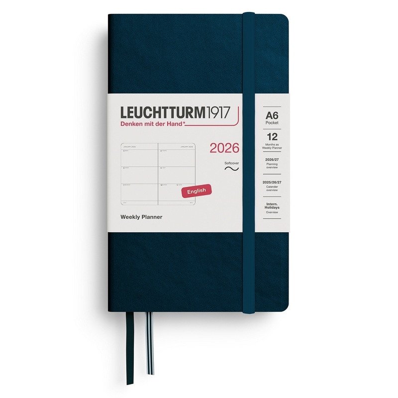 Weekly Planner 2026 Pocket A6 Deep Sea