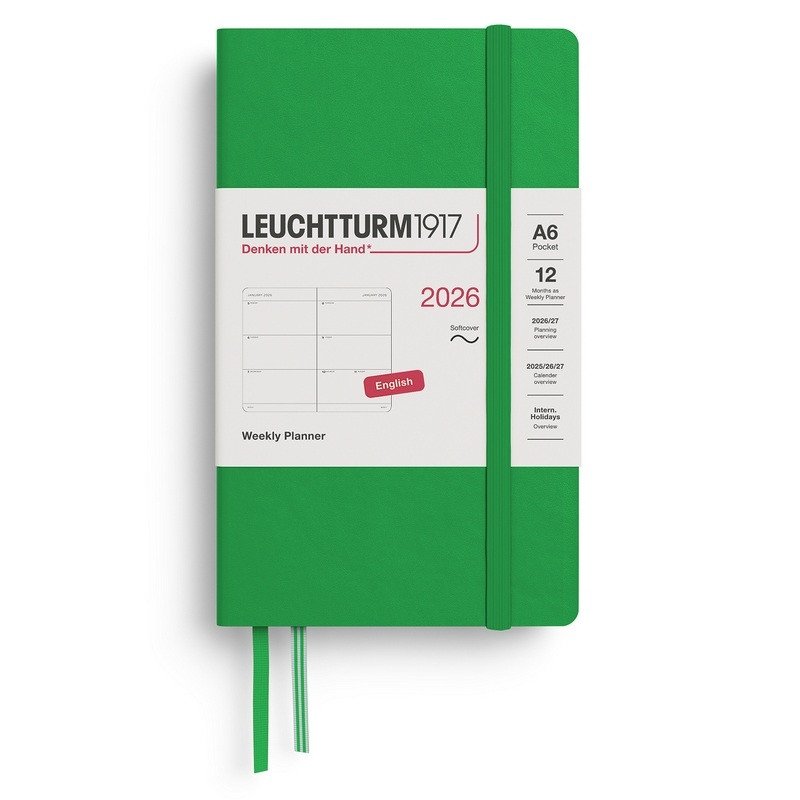 Weekly Planner 2026 Pocket A6 Spring Leaf