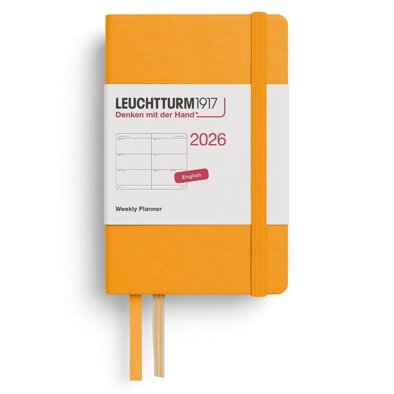 Weekly Planner 2026 Mini A7 Rising Sun
