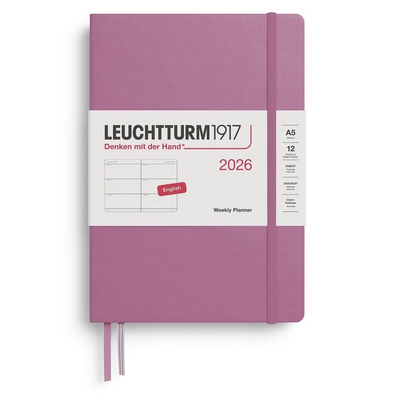 Weekly Planner 2026 Medium A5 Dusty Rose