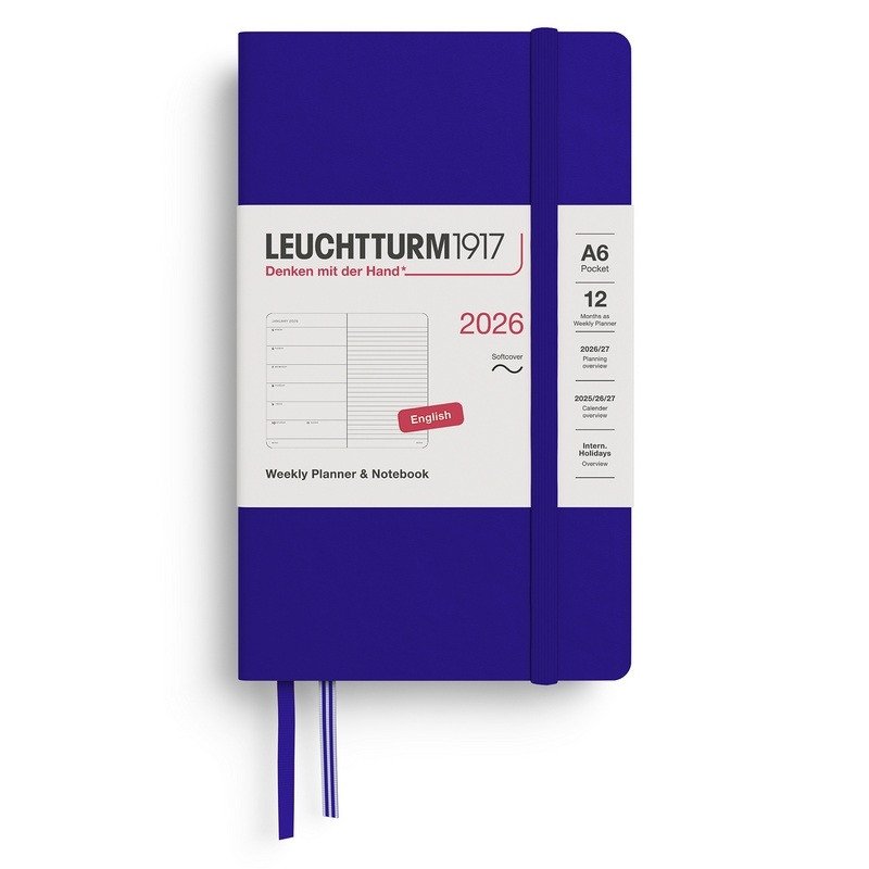 Weekly Planner  Notebook 2026 Pocket A6 Ink