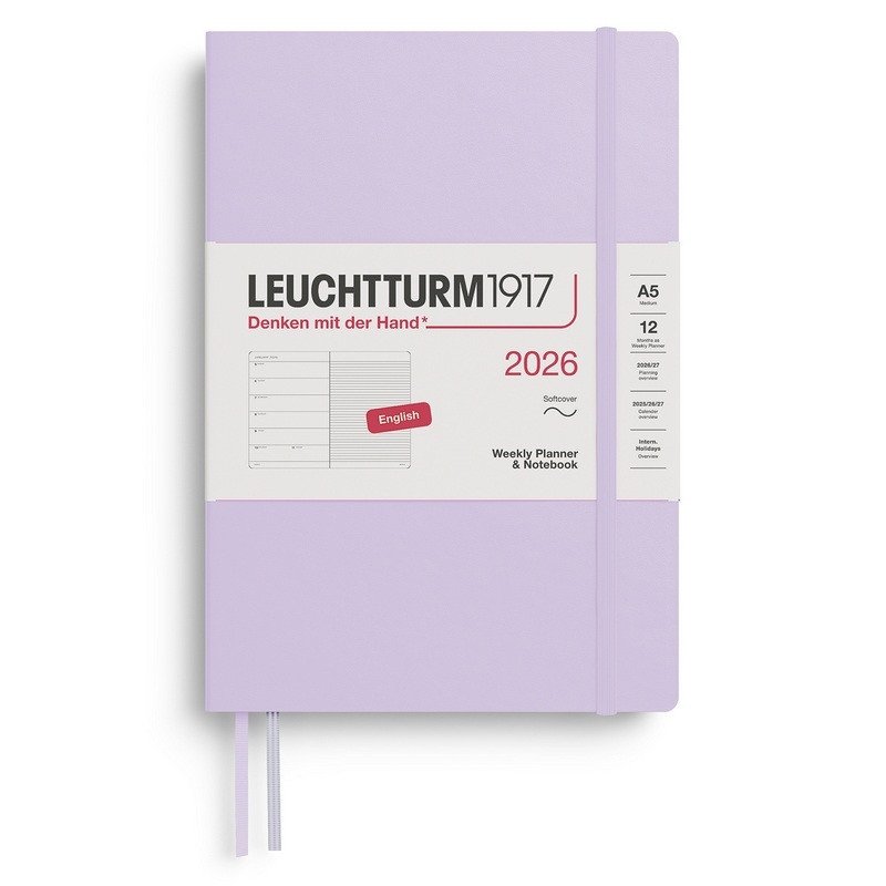 Weekly Planner  Notebook 2026 Medium A5 Lilac