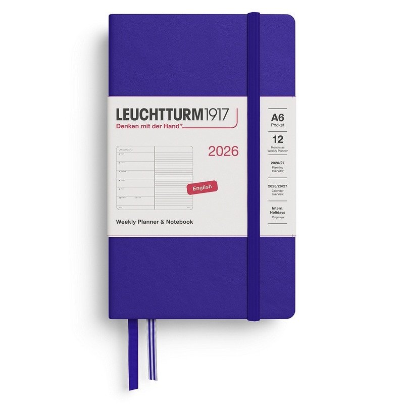 Weekly Planner  Notebook 2026 Pocket A6 Ink