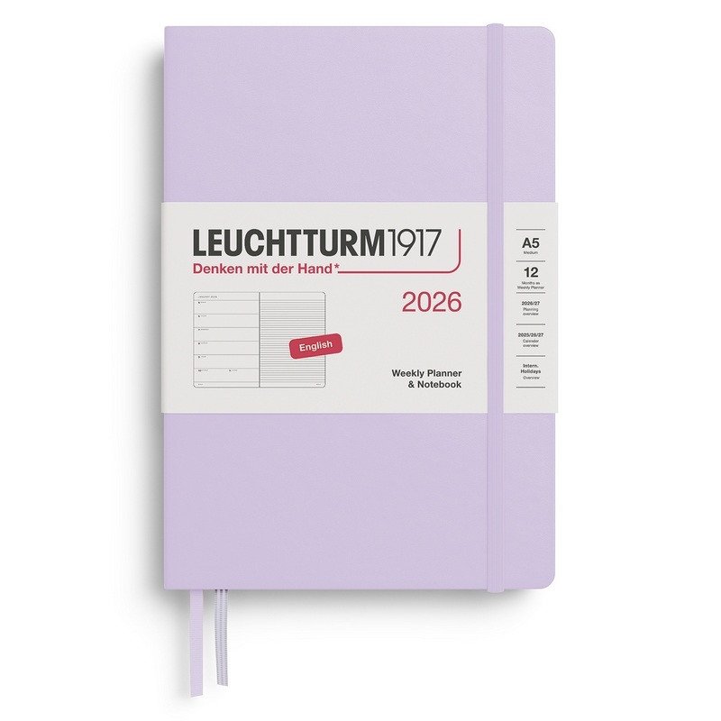 Weekly Planner  Notebook 2026 Medium A5 Lilac
