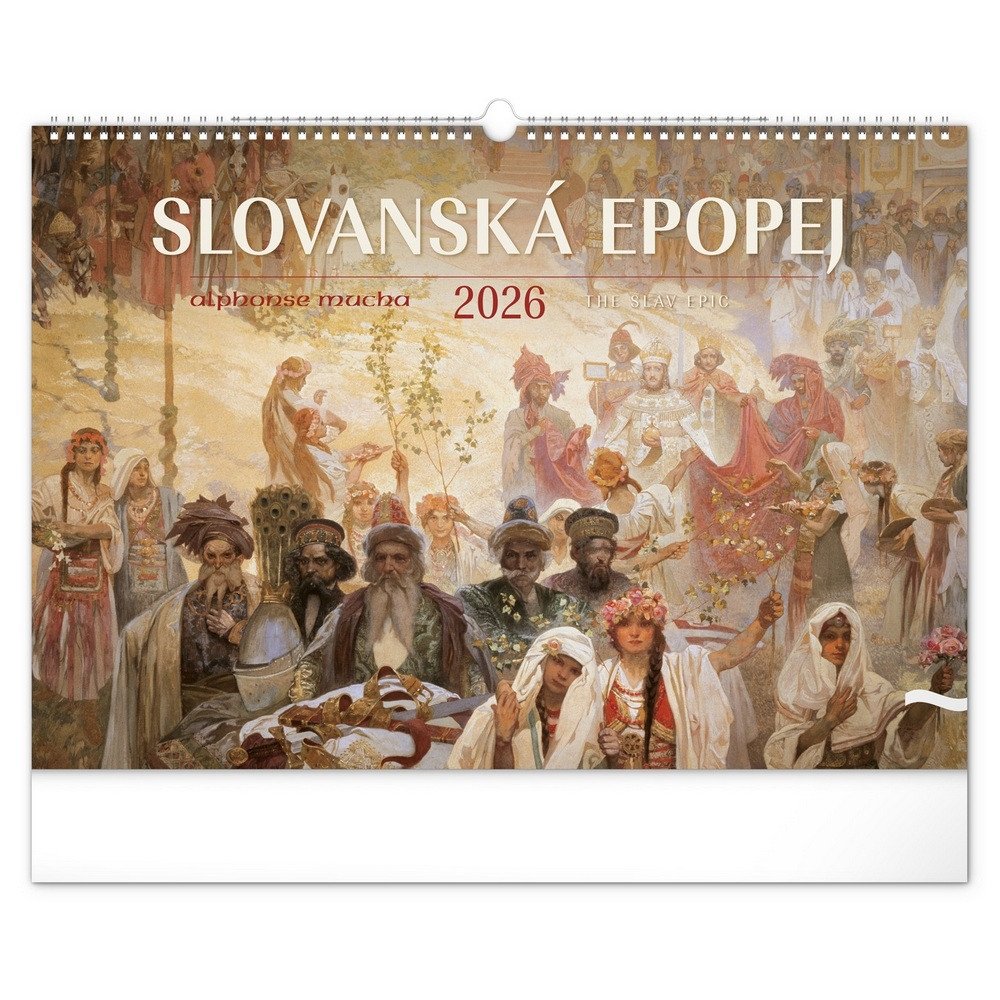 Kalendář 2026 nástěnný Slovanská epopej - Alfons Mucha 48 x 33 cm
