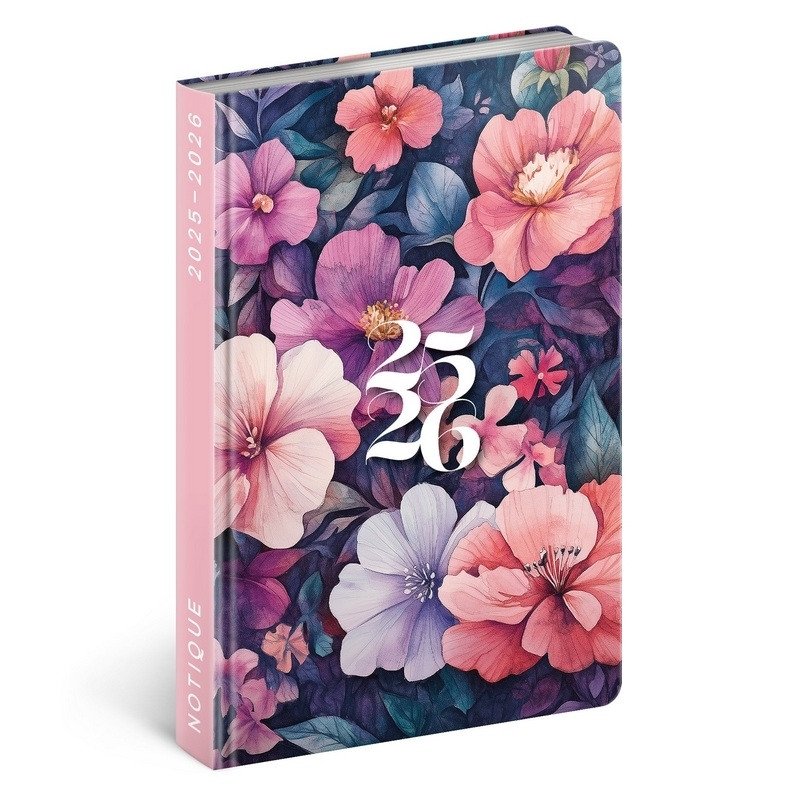 Diář 18měsíční 20252026 Petito - Kytice 11 x 17 cm