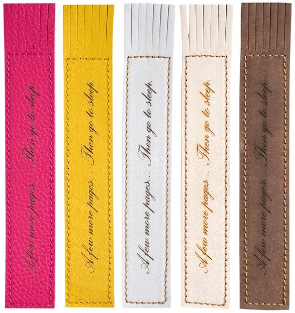 Kožená záložka se střapci A few more pages Then go to sleep