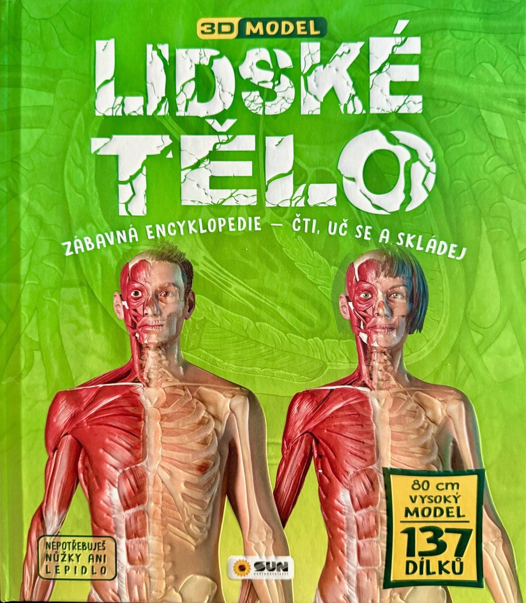 Lidské tělo - Zábavná encyklopedie - Čti uč se a skládej Dárkový box - kniha  model