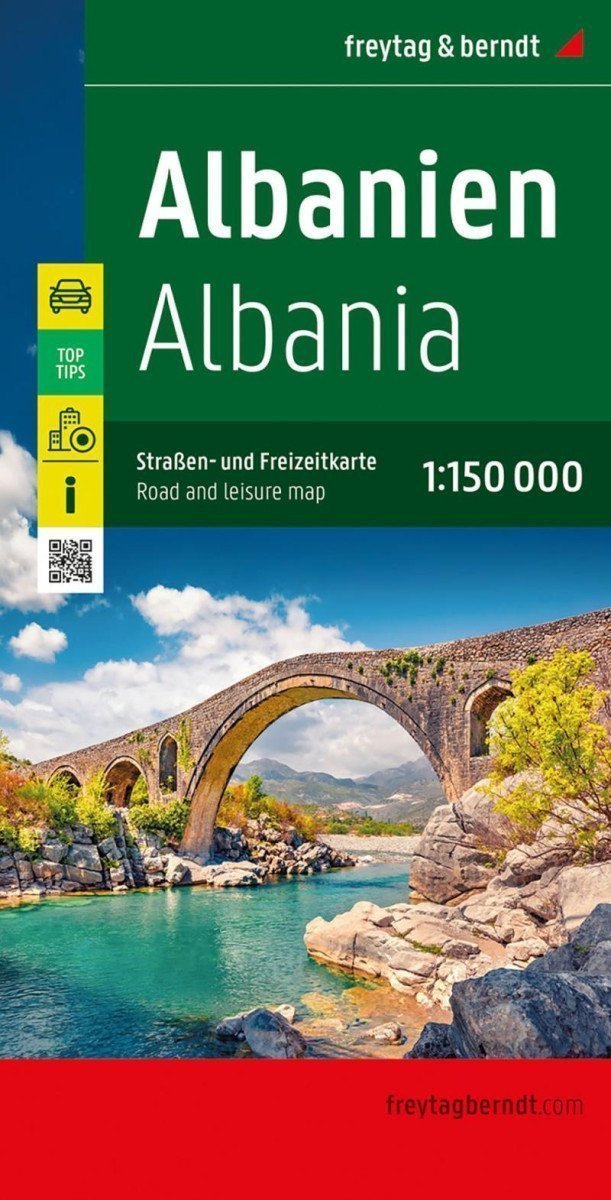 Albánie 1150 000  automapa a a rekreační mapa