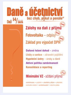 DaÚ č 5-62025 - Zálohy na daň z příjmů