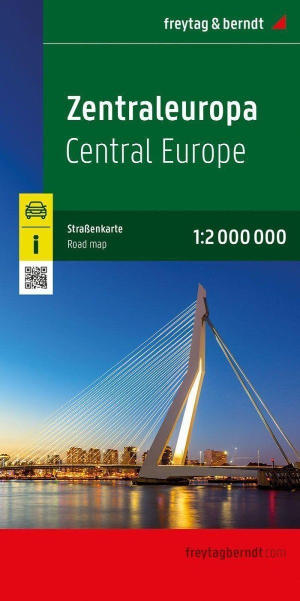 Střední Evropa 12 000 000  cestovní mapa
