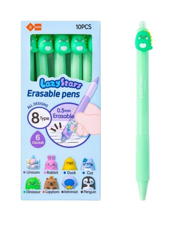 Gumovací gelové pero Dino