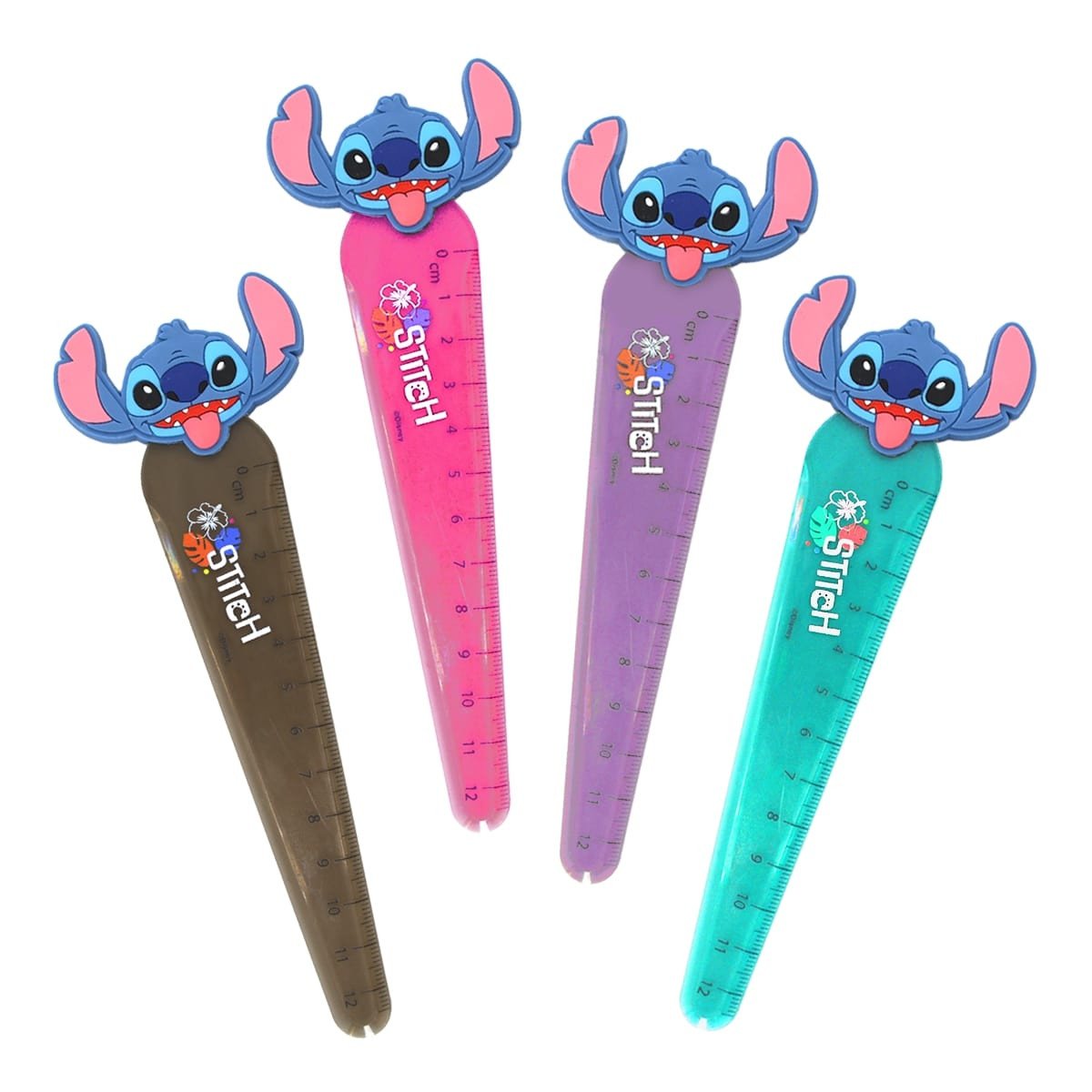 Colorino školní pravítko Stitch Black - mix barev