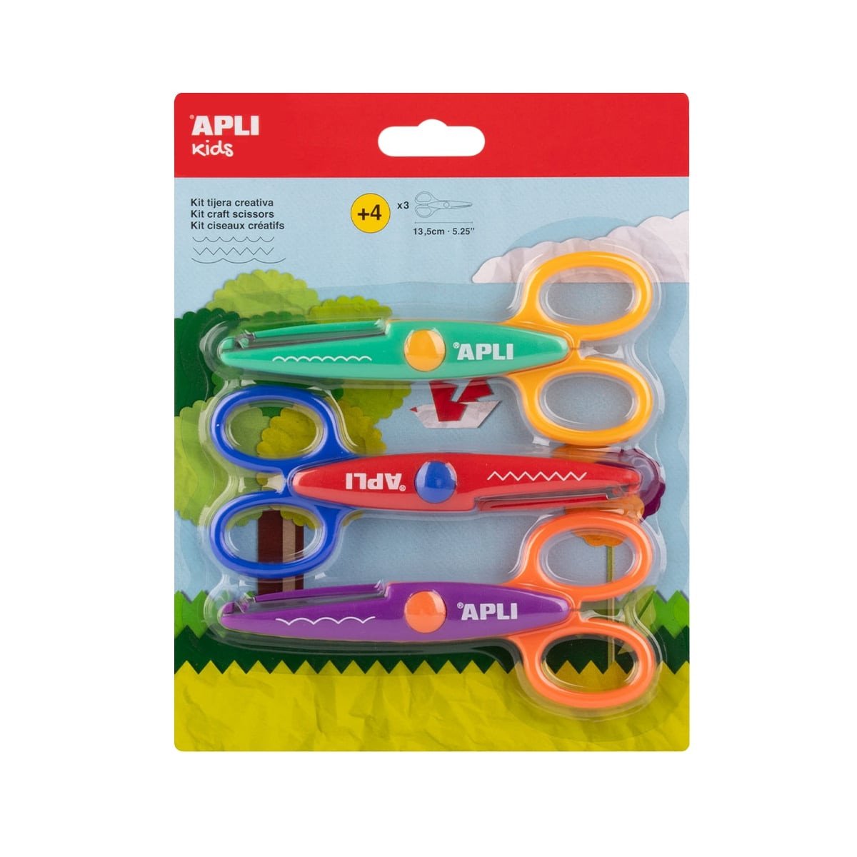 APLI kreativní nůžky - sada 3 ks