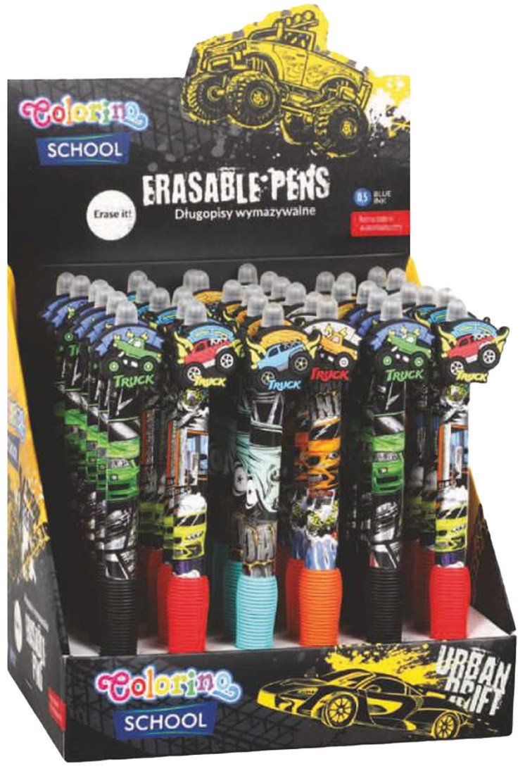 Colorino gumovatelné pero Auta - mix motivů