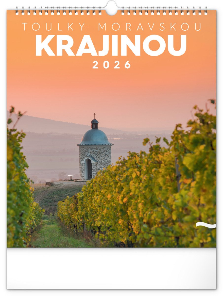 Kalendář 2026 nástěnný Toulky moravskou krajinou 30 x 34 cm