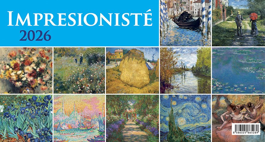 Kalendář 2026 Impresionisté stolní 28 x 15 cm